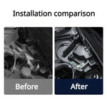 For Tesla Model Y 2021-2023 Car Front Hood Gutter Anti-blocking Protective Cover, Front Hood Gutter