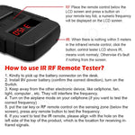 WOYO PL001 Car Remote Control Tester 10-1000MHZ RF IR Infrared Wireless Digital Frequency Tester for Truck Door Key Remote Clone, PL001