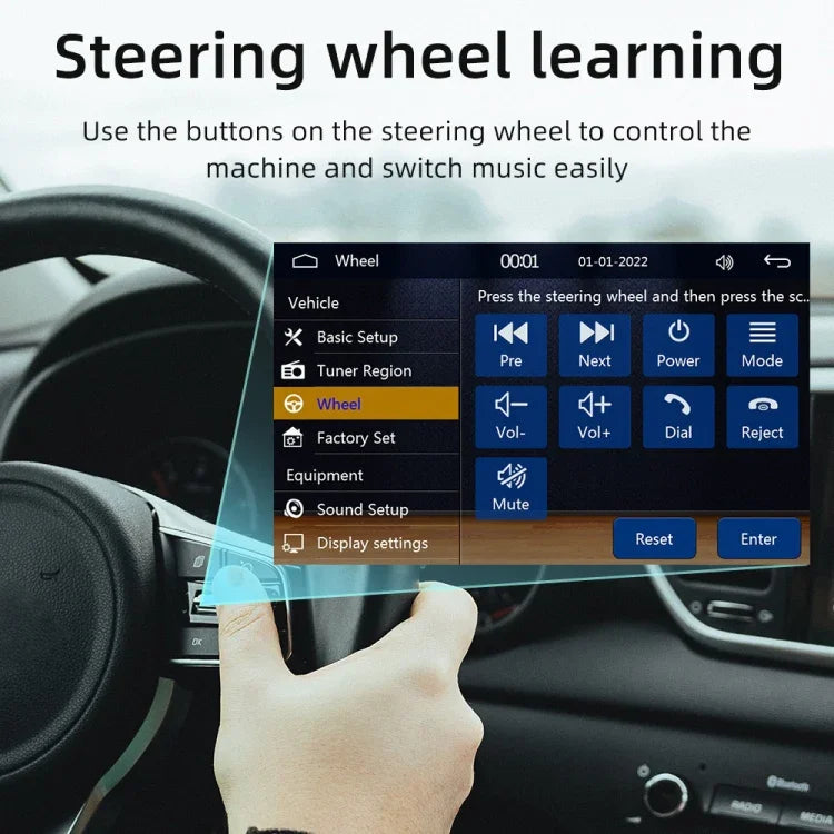 4インチ 800x480P 車載ラジオ受信機 MP5プレーヤー、FM・Bluetooth・SDカード対応 リモコン付き、F7805C