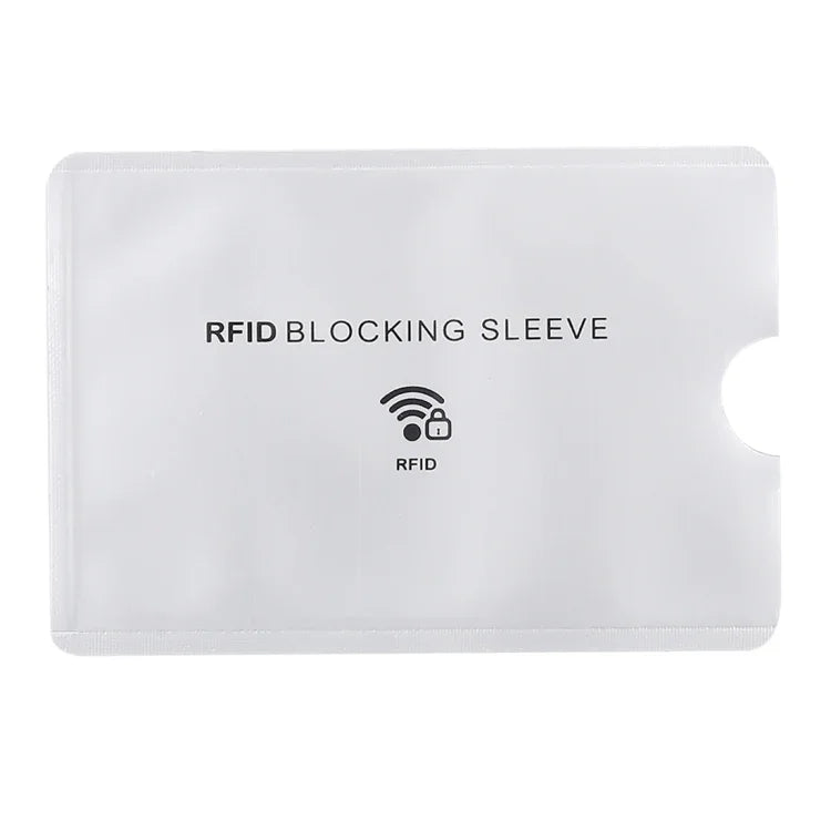 100枚 アルミホイル防盗RFIDブロッキングスリーブ カードプロテクター サイズ: 9.1*6.3cm RFIDブロッキングスリーブ 100枚