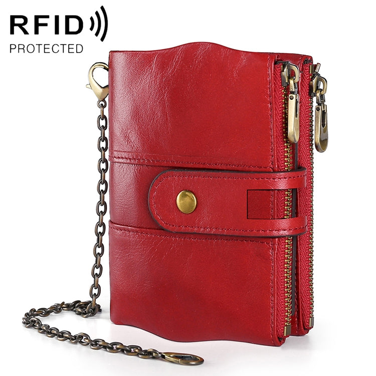 LT3539 牛革ジッパーバックル 耐磁性 RFID 財布 クラッチバッグ メンズ用、カードスロット＆ショルダーストラップ付き、LT3539 ショルダーストラップ ブルー、LT3539 ストラップ レッド、LT3539 黄褐色