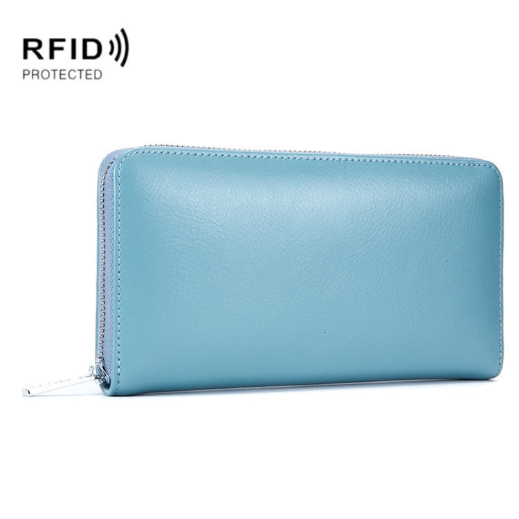 二層牛革 オルガン型カードホルダー 多機能カード RFID 防盗財布バッグ