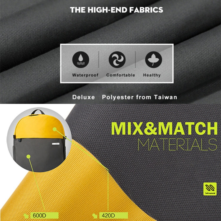POFOKO XYシリーズ 14-15.4インチ ファッションカラーマッチング多機能バックパックコンピューターバッグ、サイズ：M