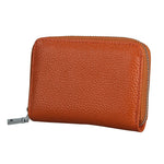 KB205 Antimagnetic RFID Litchi Texture Leather Zipper Large-capacity Card Holder Wallet