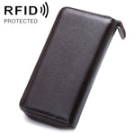 902 反磁気 RFID ライチテクスチャー 女性用大容量ハンド財布 カードスロット付き電話バッグ