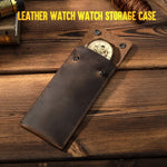 CONTACTS FAMILY CF1110 ユニバーサル クレイジーホースレザー ウォッチ保護ケース 収納バッグ Apple Watch 用