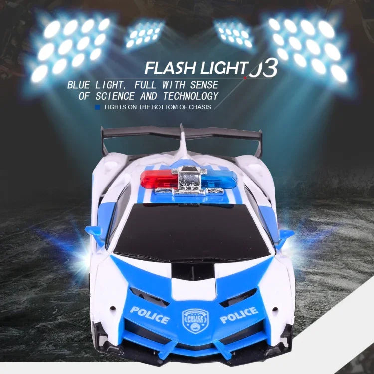1023 4チャンネル遠隔変形カー 警察モデルカーおもちゃ