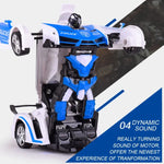1023 4チャンネル遠隔変形カー 警察モデルカーおもちゃ