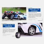 1023 4チャンネル遠隔変形カー 警察モデルカーおもちゃ