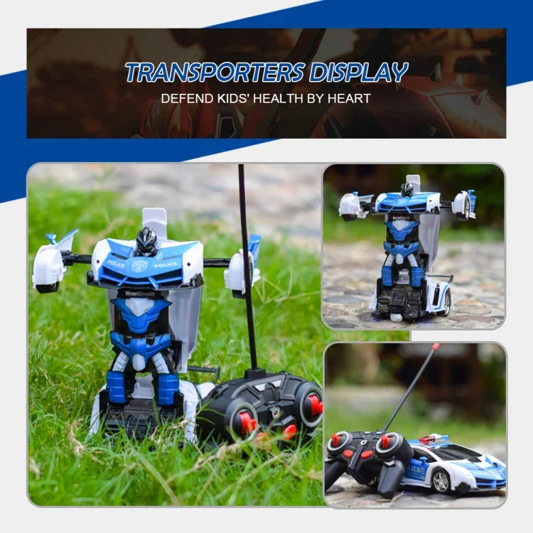 1023 4チャンネル遠隔変形カー 警察モデルカーおもちゃ