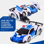 1023 4チャンネル遠隔変形カー 警察モデルカーおもちゃ