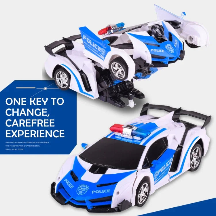 1023 4チャンネル遠隔変形カー 警察モデルカーおもちゃ