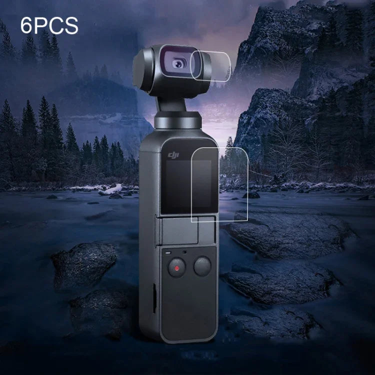 6個セット レンズプロテクター + DJI OSMO Pocket ジンバル用 強化ガラスフィルム, 6個セットレンズプロテクター