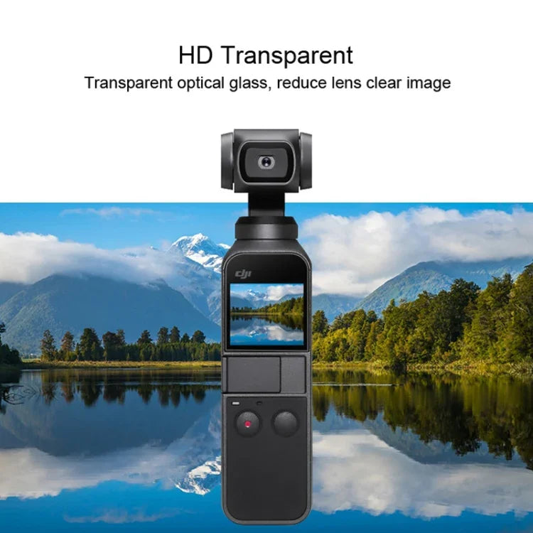 6枚セット HDレンズプロテクター＋スクリーンフィルム DJI OSMO Pocketジンバル用、HDレンズプロテクター
