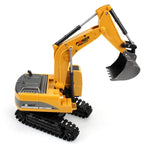 258-1 6チャンネル 2.4G 1/24RC リモコン操作エンジニアリングメタルショベルカー 充電式RCカー、メタル製