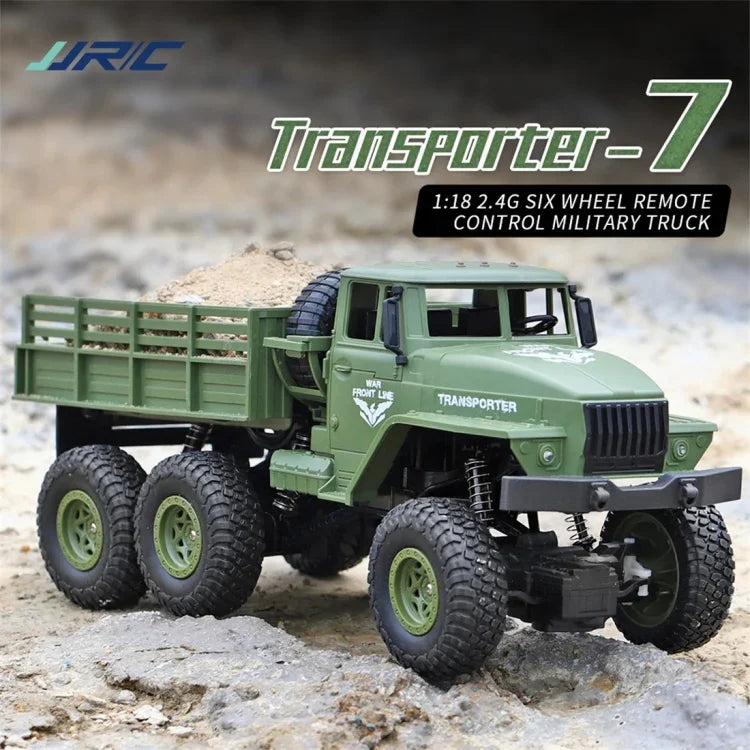 JJR/C 1:18 2.4GHz 4チャンネルリモコン 東風7 六輪装甲トラック車両おもちゃ、東風7（グリーン）、東風7（イエロー）