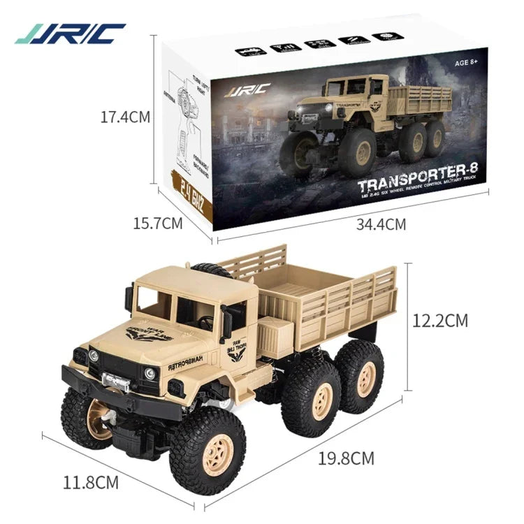 JJR/C 1:18 2.4GHz 4チャンネルリモコン 東風8 六輪装甲トラック車両おもちゃ, 東風8（グリーン）, 東風8（イエロー）