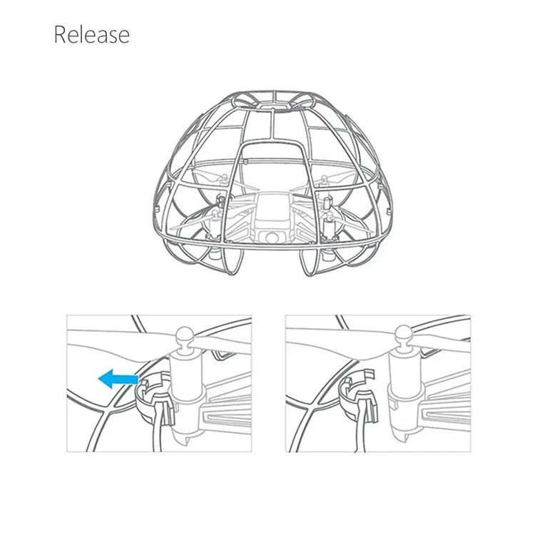 PGYTECH 球状保護カバーケージ DJI TELLO用、DJI TELLOケージ用