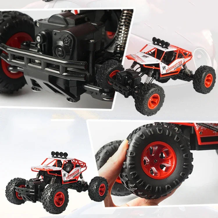 6255 2.4GHz 1:16 ワイヤレスリモコン ドリフト オフロード 4WD 子供用おもちゃカー、6255 2.4GHz 1:16(ブルー)、6255 2.4GHz 1:16(レッド)