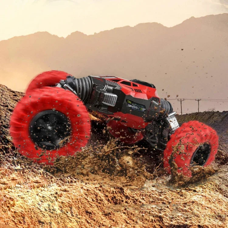 675E 1:16 2.4GHz 両面ツイスト オフロード 4WD クライミング リモコン 子供用おもちゃカー、サイズ：33cm