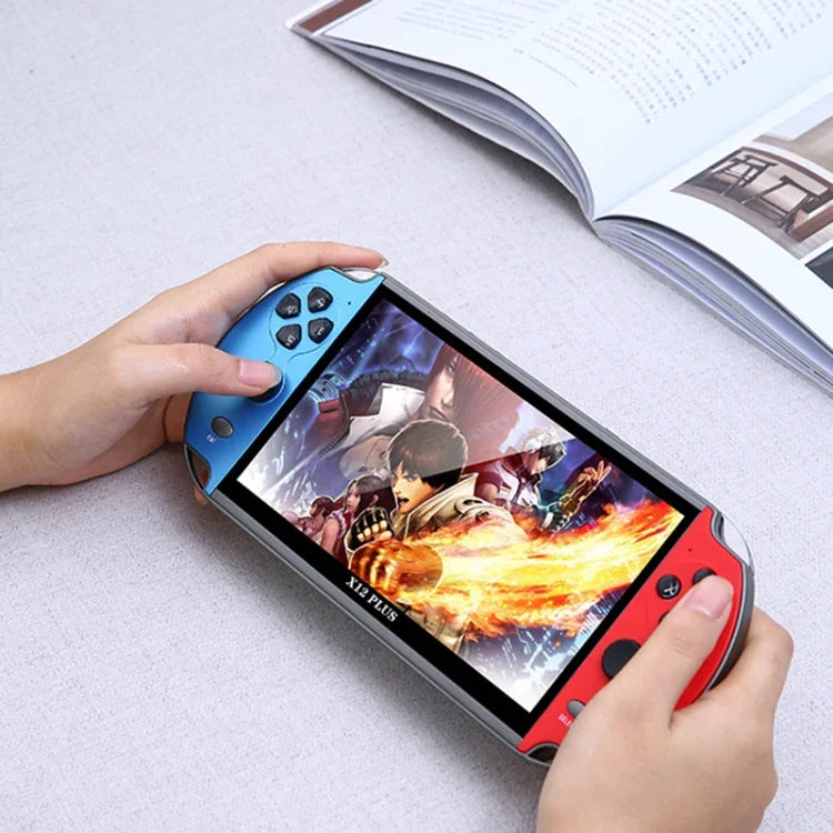 Powkiddy X12 Plus レトロクラシックゲーム 携帯ゲーム機 7インチHDスクリーン＆16GBメモリ搭載、MP4 / 電子書籍対応、X12 Plus