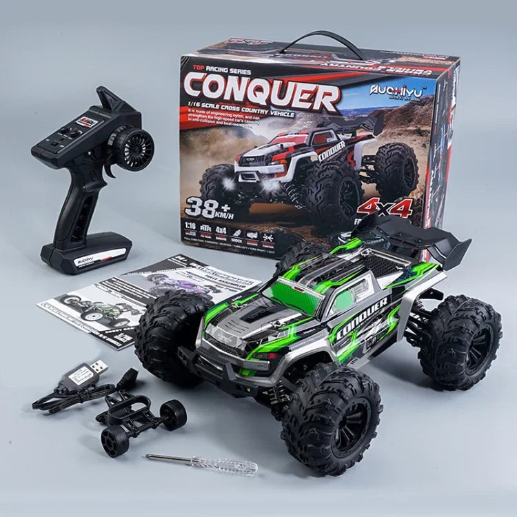 SCY-16102 2.4G 1:16 電動 4WD RC モンスターピックアップトラック おもちゃ、SCY-16102 / グリーン