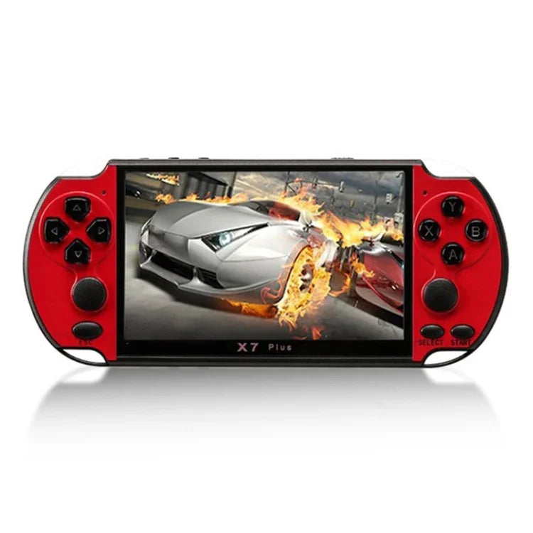 X7 Plus レトロクラシックゲーム ハンドヘルドゲーム機 5.1インチHDスクリーン＆8Gメモリー搭載、MP4 / 電子書籍対応、X7 Plus（イエロー＋レッド）、X7 Plus（イエロー）、X7 Plus（ブルー＋レッド）、X7 Plus（ブルー）、X7 Plus（レッド）
