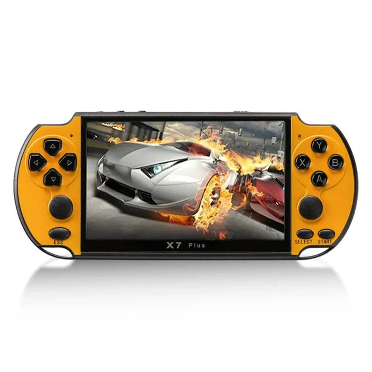 X7 Plus レトロクラシックゲーム ハンドヘルドゲーム機 5.1インチHDスクリーン＆8Gメモリー搭載、MP4 / 電子書籍対応、X7 Plus（イエロー＋レッド）、X7 Plus（イエロー）、X7 Plus（ブルー＋レッド）、X7 Plus（ブルー）、X7 Plus（レッド）