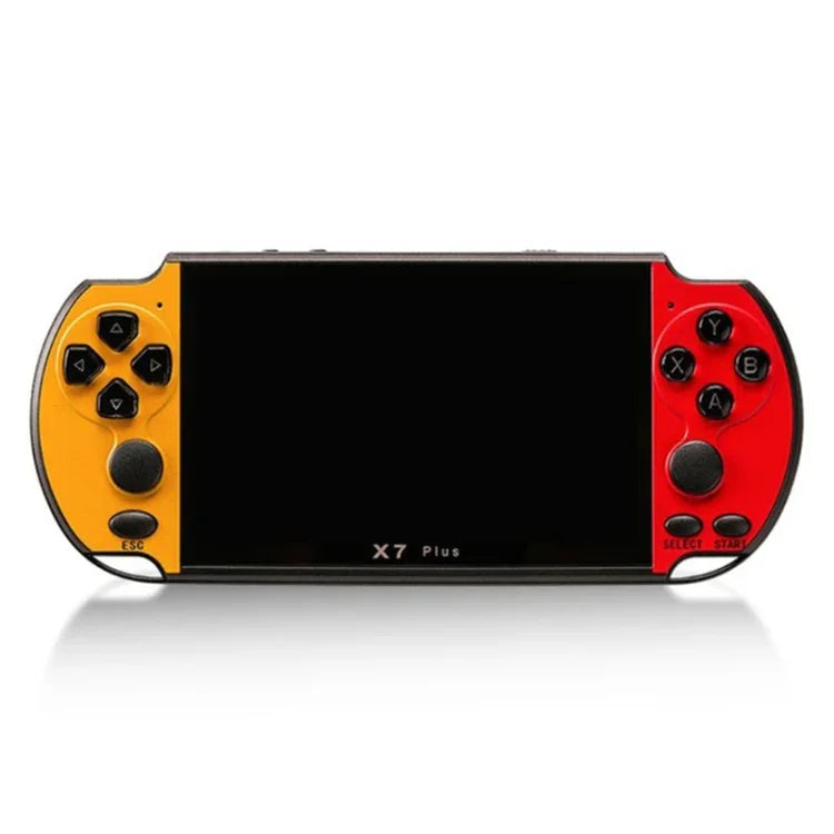 X7 Plus レトロクラシックゲーム ハンドヘルドゲーム機 5.1インチHDスクリーン＆8Gメモリー搭載、MP4 / 電子書籍対応、X7 Plus（イエロー＋レッド）、X7 Plus（イエロー）、X7 Plus（ブルー＋レッド）、X7 Plus（ブルー）、X7 Plus（レッド）