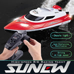 HongXunJie HJ806 2.4GHz 水冷高速レーシングボート リモコン付き、自動反転機能、200m制御距離