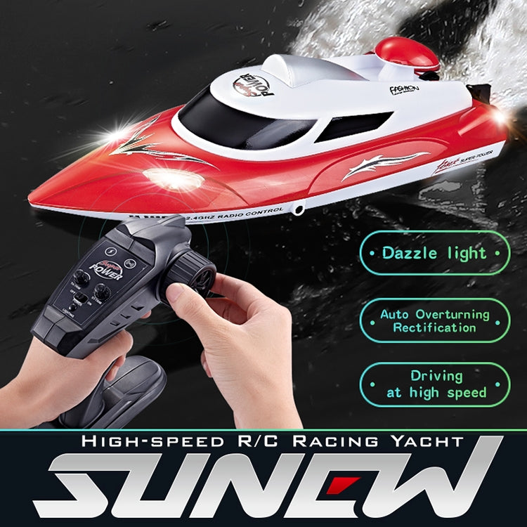 HongXunJie HJ806 2.4GHz 水冷高速レーシングボート リモコン付き、自動反転機能、200m制御距離
