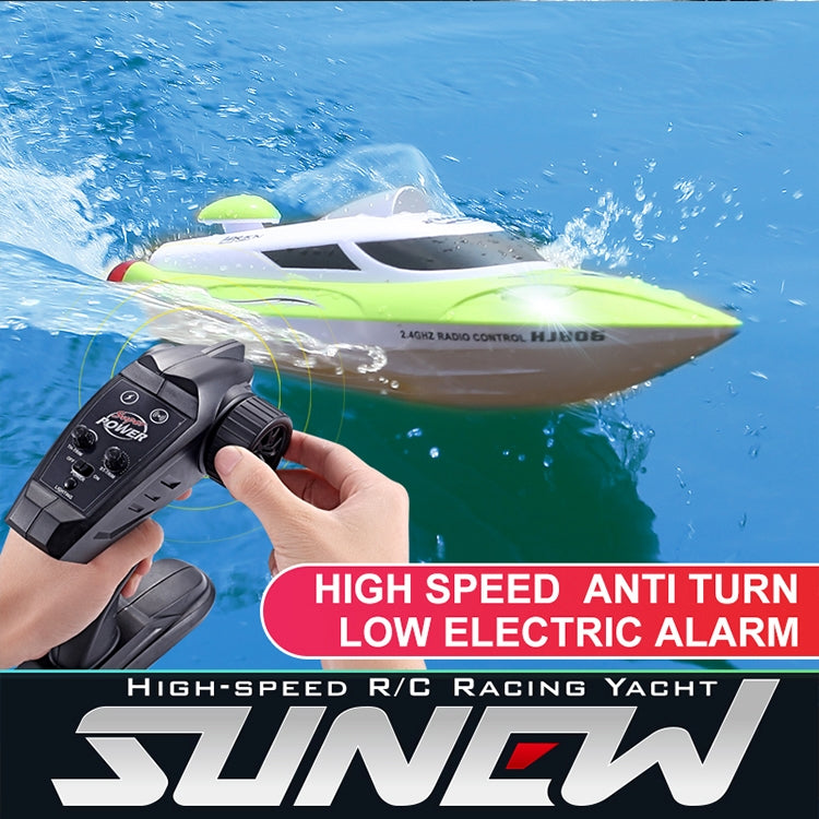 HongXunJie HJ806 2.4GHz 水冷高速レーシングボート リモコン付き、自動反転機能、200m制御距離