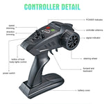 HongXunJie HJ806 2.4GHz 水冷高速レーシングボート リモコン付き、自動反転機能、200m制御距離