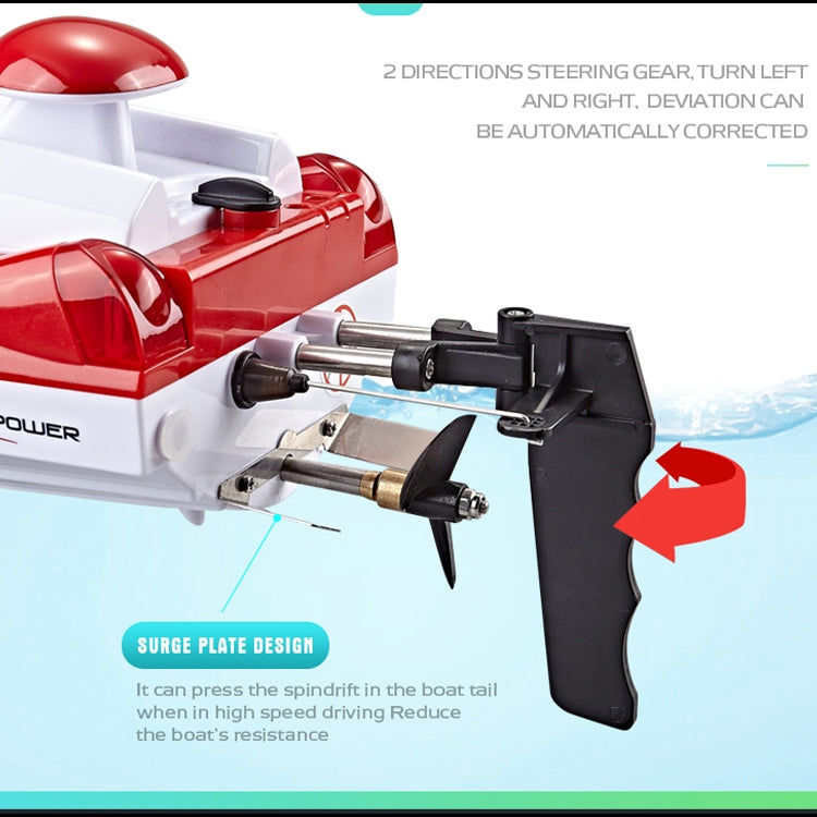 HongXunJie HJ806 2.4GHz 水冷高速レーシングボート リモコン付き、自動反転機能、200m制御距離