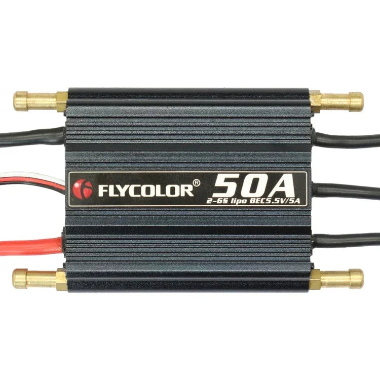 Flycolor Flymosterシリーズ 50A 2-6S 防水電子スピードコントローラー RCボート用、50A 2-6S