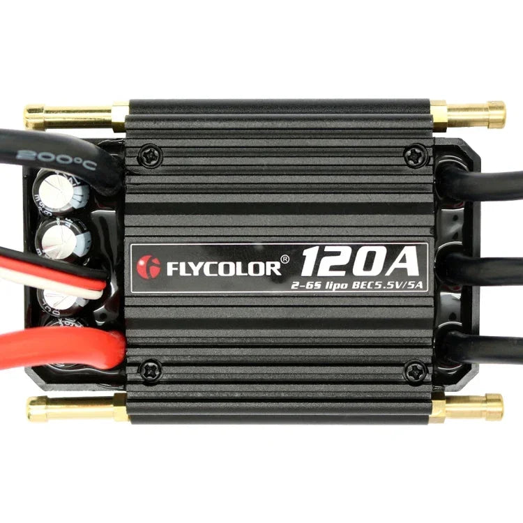 Flycolor Flymosterシリーズ 120A 2-6S 防水電子スピードコントローラー RCボート用、120A 2-6S