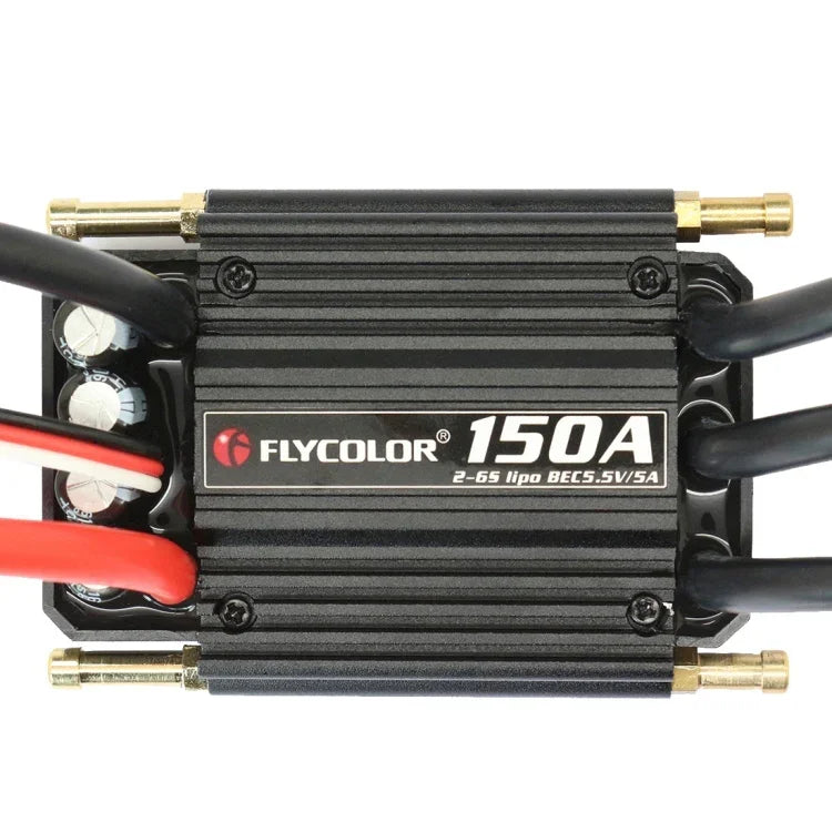 Flycolor Flymosterシリーズ 150A 2-6S 防水電子スピードコントローラー RCボート用、150A 2-6S