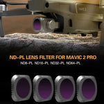 Sunnylife M2P-FI538 ND8-PL + ND16-PL + ND32-PL + ND64-PL ND-PLレンズフィルター DJI Mavic 2 Pro用