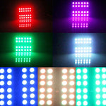 2 PCS Colorful 36MM T10 Port Remote Control Car Dome Lamp LED Reading Light with 6 LED Lights, 36MM 6 LED Lights