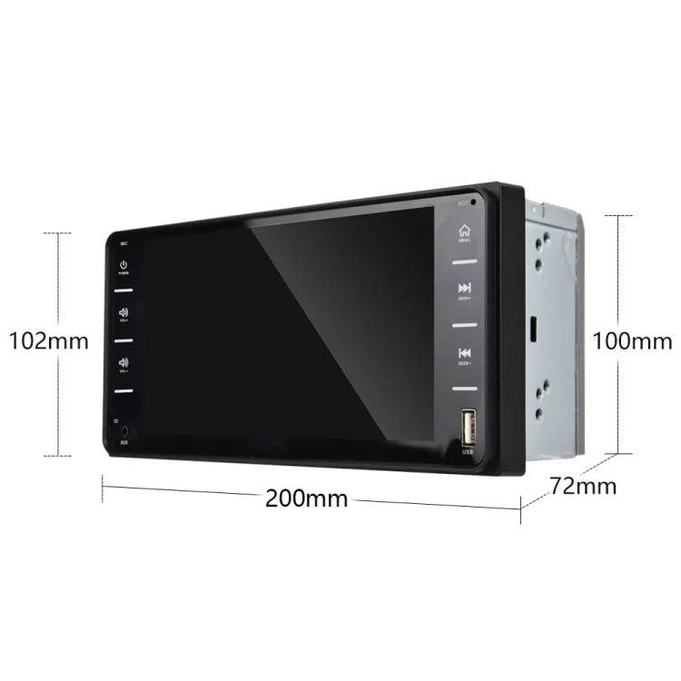 848V 16 7インチマルチタッチスクリーン車用GPSナビゲーター TFカード / USB / AUX / MP5プレーヤー / Android＆iPhoneミラーリンク対応、848V