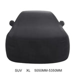 防塵・防紫外線・断熱・弾力性コットン製SUV用カーカバー、サイズ：XL、5.05m～5.35m