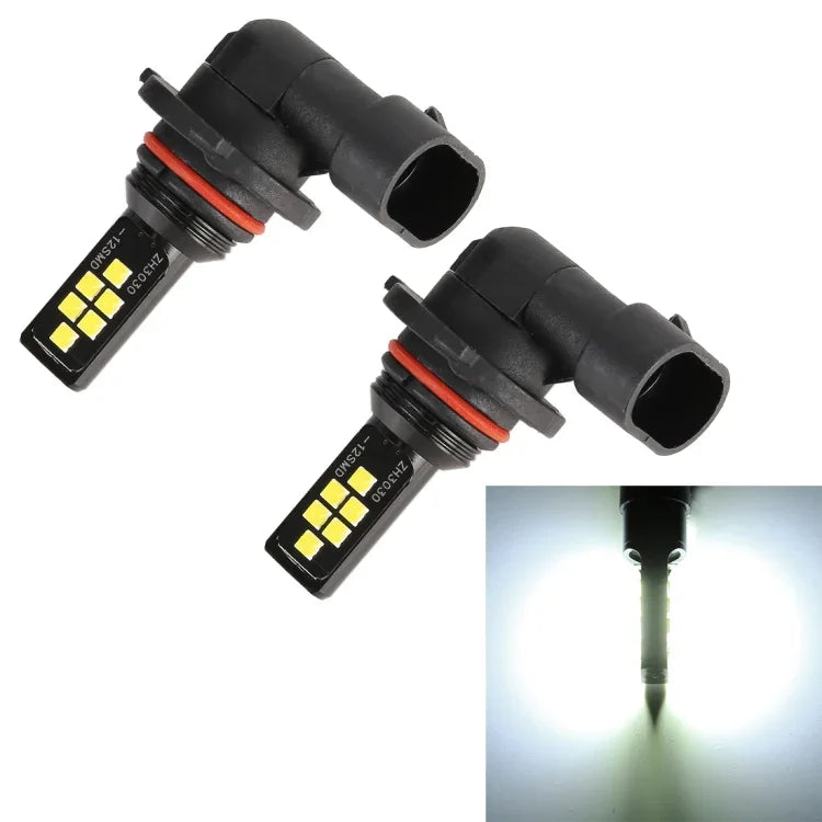 2個セット 9005 DC9-16V / 3.5W / 6000K / 320LM 車用オートフォグライト 12LEDs SMD-ZH3030 ランプ、定電流付き、9005