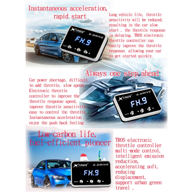 TROS TS-6Drive Potent Booster Electronic Throttle Controller for Porsche Carrera (991) 2011-2019, For Porsche Carrera (991) 2011-2019