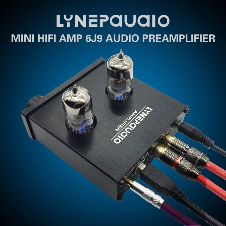 LINEPAUDIO A962 HiFi 6J9 真空管パワーヘッドホンアンプ USB ASIO サウンドカード、A962
