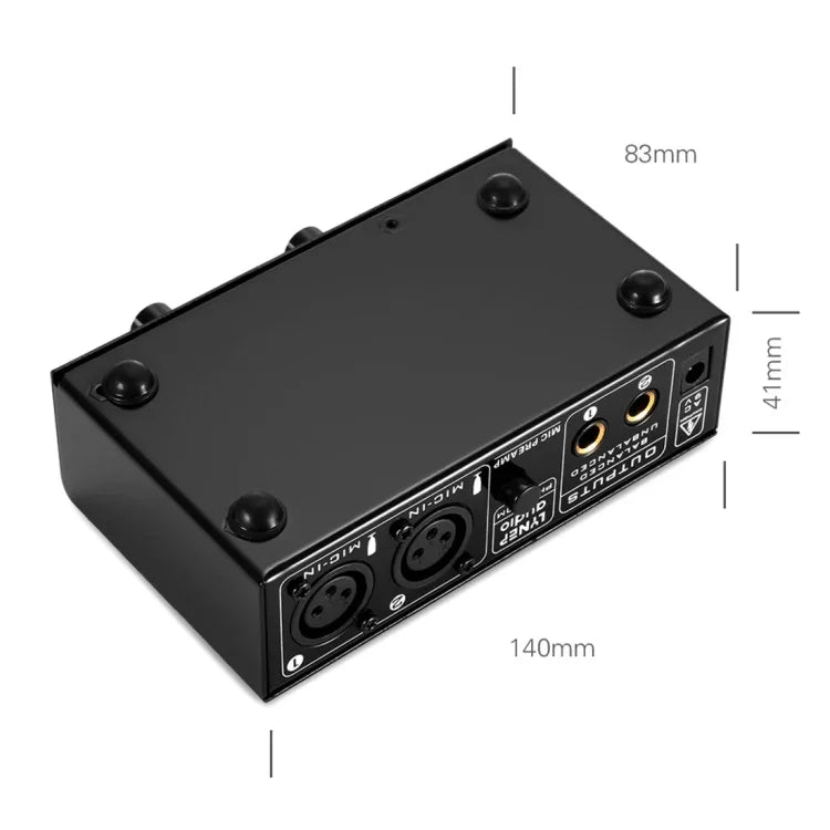 LINEPAUDIO A961 2チャンネルマイクアンプ エレキギター・エレキベースアンプ、A961