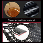 2 PCS Car Steering Wheel Button Carbon Fiber Decorative Sticker for Mercedes-Benz W204 2007-2010, Steering Wheel Button