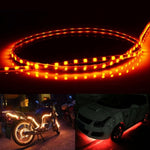 5 PCS 45 LED 3528 SMD Waterproof Flexible Car Strip Light for Car Decoration, DC 12V, Length: 90cm, 90cm+red, 90cm+white, 90cm+yellow, 90cm+pink, 90cm+green, 90cm+ice blue, 90cm+blue