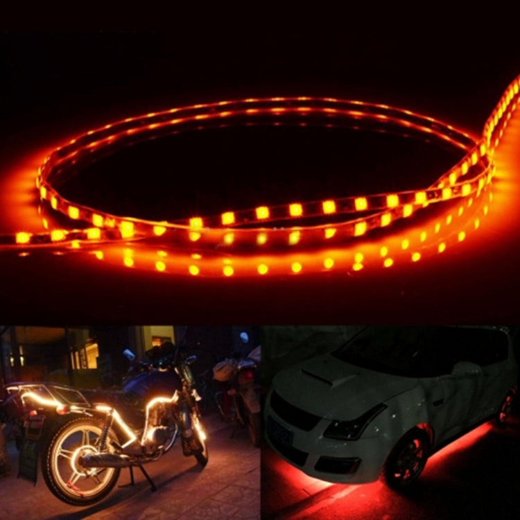 5 PCS 45 LED 3528 SMD Waterproof Flexible Car Strip Light for Car Decoration, DC 12V, Length: 90cm, 90cm+red, 90cm+white, 90cm+yellow, 90cm+pink, 90cm+green, 90cm+ice blue, 90cm+blue