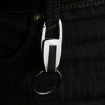 Single Ring Metal Leather Key Chain Metal Car Key Ring Multi-functional Tool Key Holder Key Chains Rings Holder For Car Key Rings, Single Ring