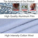 Aluminum Film PEVA Cotton Wool Anti-Dust Waterproof Sunproof Anti-frozen Anti-scratch Heat Dissipation SUV Car Cover with Warning Strips, Fits Cars up to 4.8m(187 inch) in Length, 187inch (L)/its Cars up to 4.8m(187 inch) in Length